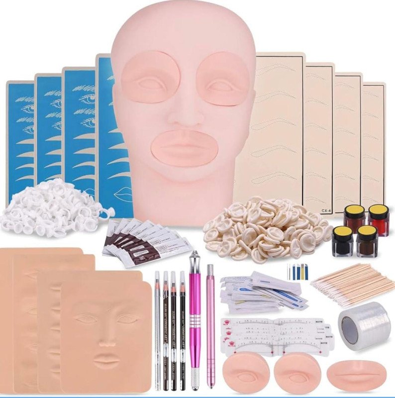 Kit de Microblading a Tête de mannequin plate HZLXTZ005